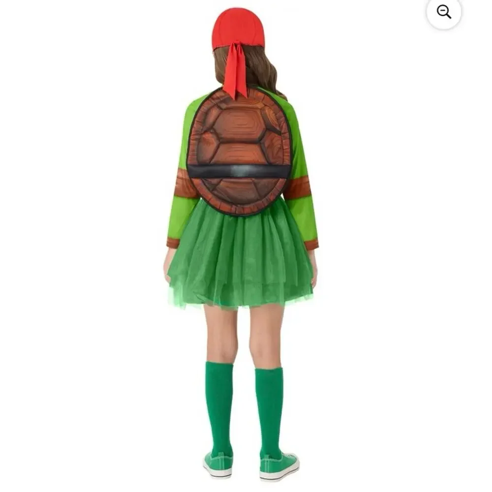 New Teenage Mutant Ninja Turtle 4-in 1 Dress up Costume Girls Size medium tmnt